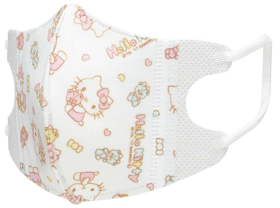 Skater 3D Mask for 2-3 Years Old Hello Kitty Sanrio Extra 25 Pieces MSKB25N-A_3