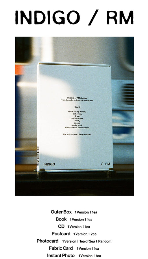 RM (BTS) 'Indigo' Book Edition Korean edition BHE0218 CD+Book K-Pop YG Plus NEW_2