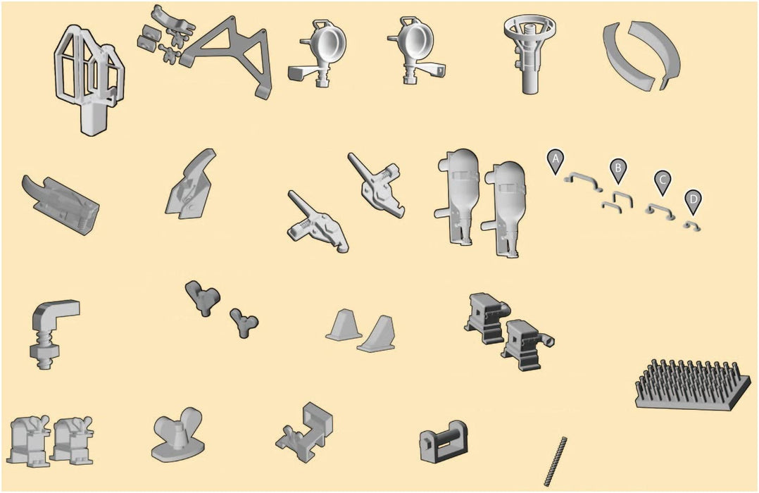 1/35 British Army Cruiser Tank A34 Comet 3D Parts Set for MM35380 P35T-016 NEW_1