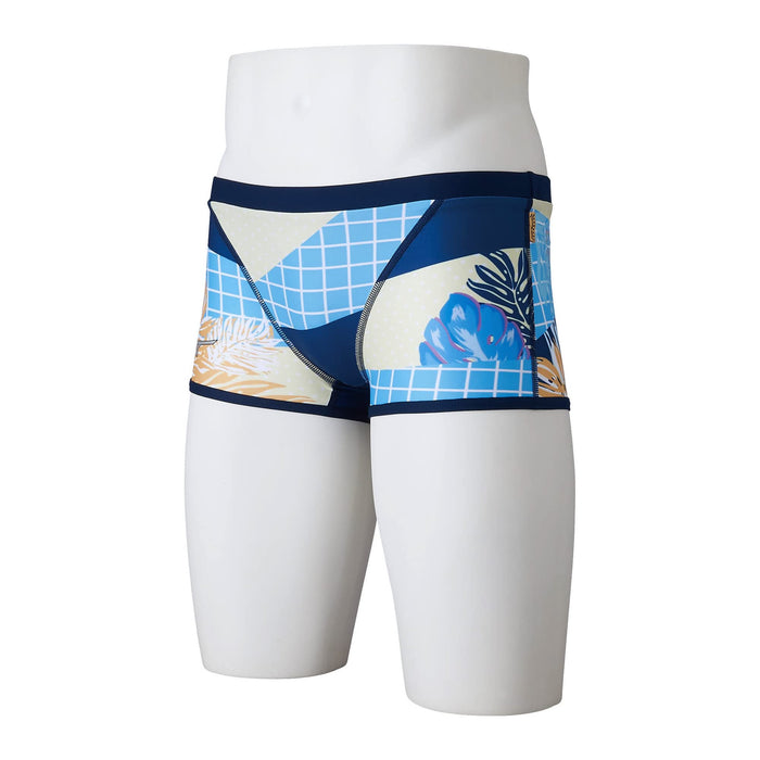MIZUNO N2MBA068 Men's Swimsuit EXER SUITS Short Spats Size S Navy Polyester NEW_3