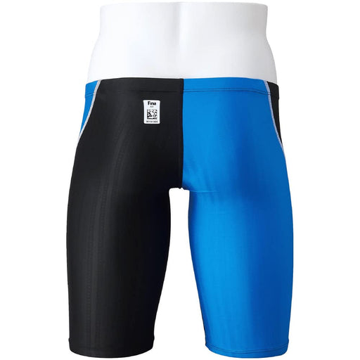 MIZUNO N2MB2520 Men's Swimsuit STREAM ACE Half Spats Black/Light Blue Size L NEW_2