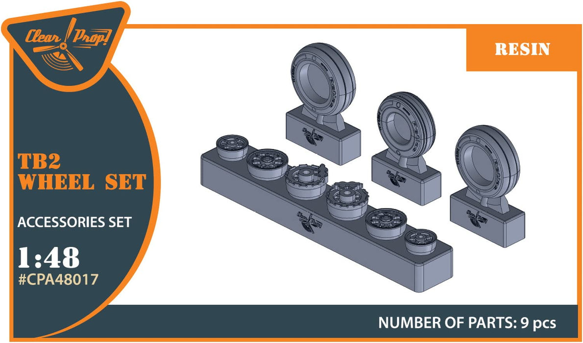 1/48 Bayraktar TB2 Wheel Set for Clear Prop! Plastic model Parts CPUA48017 NEW_2