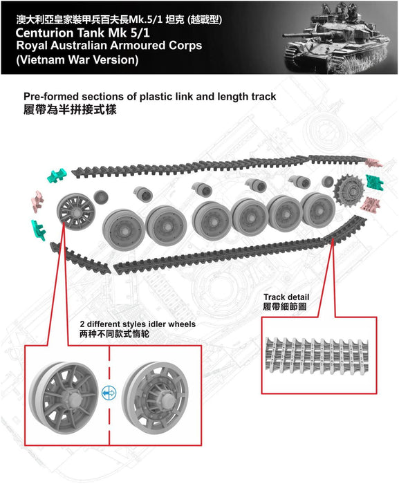 1/72 Centurion Tank(Militaly) Mk5/1 MBT Australian Army Vietnam War Version_2