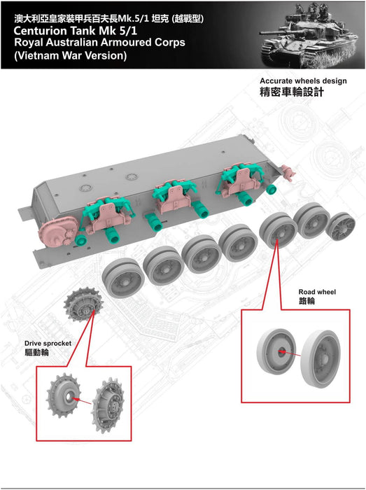 1/72 Centurion Tank(Militaly) Mk5/1 MBT Australian Army Vietnam War Version_3