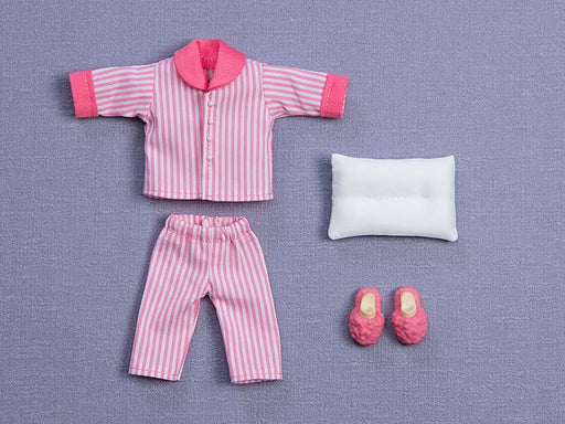 Nendoroid Doll Outfit Set: Pajamas Pink Fabric, Magnet, Plastic Doll Accessories_2