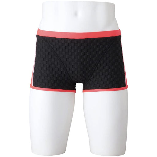 MIZUNO ‎N2MB7576 Men's Swimsuit Exer Suit WD Short Spats Black x Diva Pink XS_1