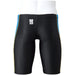MIZUNO N2MB1024 Men's Swimsuit STREAM ACE Half Spats Black/Light Blue/Lime M NEW_2