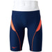 MIZUNO N2MB8078 Men's Swimsuit Exer Suit Half Spats Navy/Firey Coral Size S NEW_1