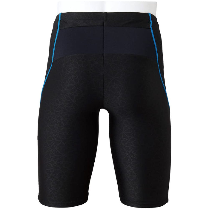 MIZUNO N2JB2121 Men's Swimsuit EZ SWIM Half Spats Black/Charcoal S Polyester NEW_2