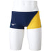 MIZUNO N2MB0560 Men's Exer Suit UP Short Spats Navy/Yellow Size S Polyester NEW_1