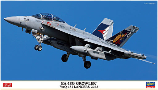 Hasegawa 1/72 EA-18G GROWLER VAQ-131 LANCERS 2022 Plastic Model kit 2432 NEW_1