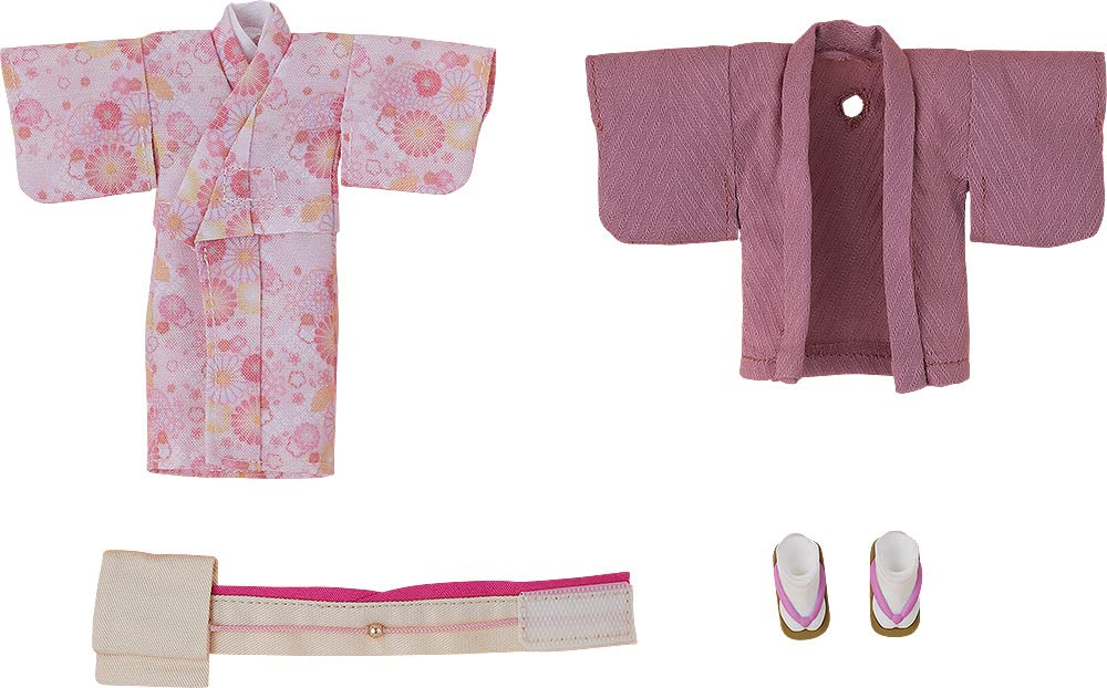 Nendoroid Doll Outfit Set: Kimono Girl Pink ‎‎‎G16833 Fabric Doll Accessories_1