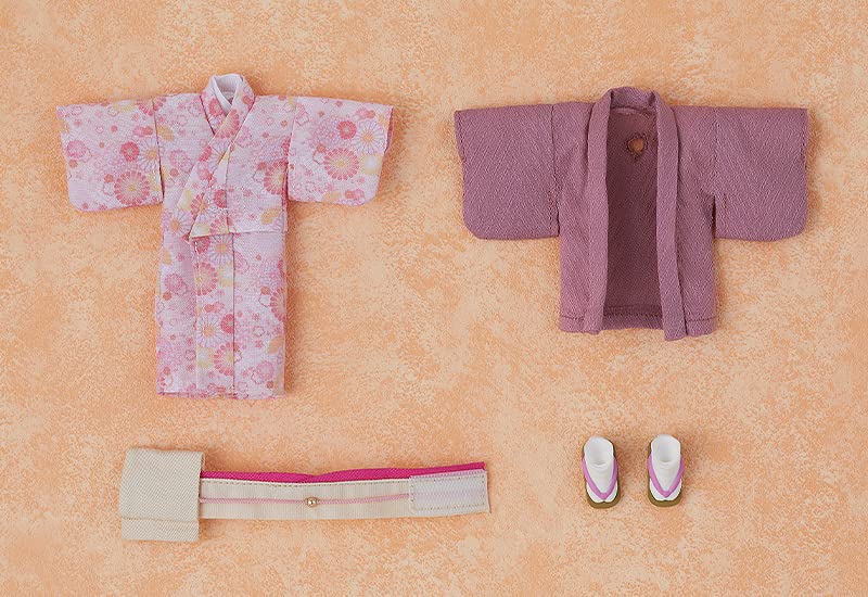 Nendoroid Doll Outfit Set: Kimono Girl Pink ‎‎‎G16833 Fabric Doll Accessories_2