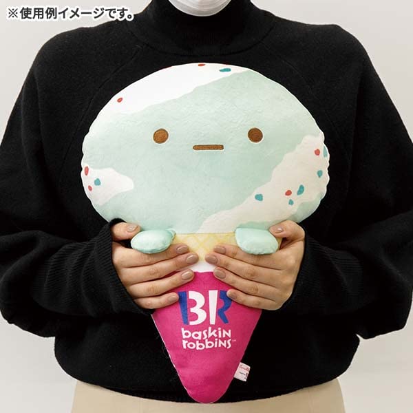 San-X Sumikko Gurashi Baskin-Robbins Series Super Mochi Mochi Cushion MF74301_3