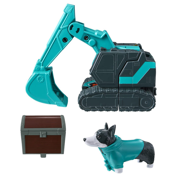 BANDAI MACHINEROBO UNIVERSE UNITROBORN UNITROBO SHOVEL TREASURE DOG FIGURE NEW_3