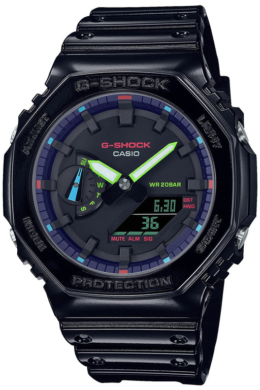 CASIO G-SHOCK GA-2100RGB-1AJF Virtual Rainbow Gamer RGB Limited Men's Watch NEW_1