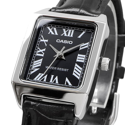 CASIO Women's Watch Black Silver LTP-V007L-1B Standard Quartz Faux Leather NEW_2