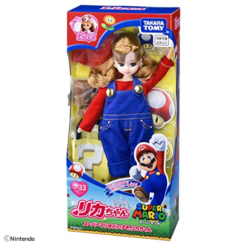 TAKARA TOMY LICCA Doll LD-33 I Love Super Mario Licca-chan Character Costume NEW_3