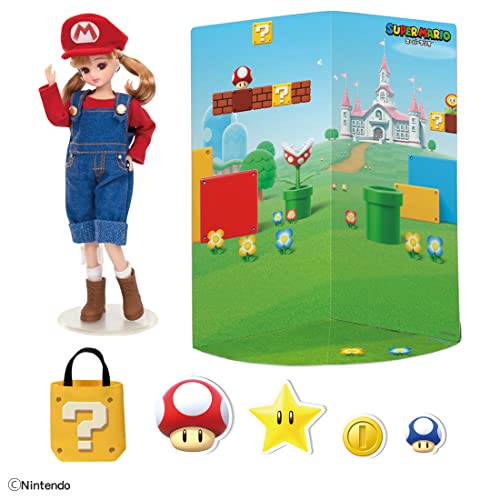 TAKARA TOMY LICCA Doll LD-33 I Love Super Mario Licca-chan Character Costume NEW_4