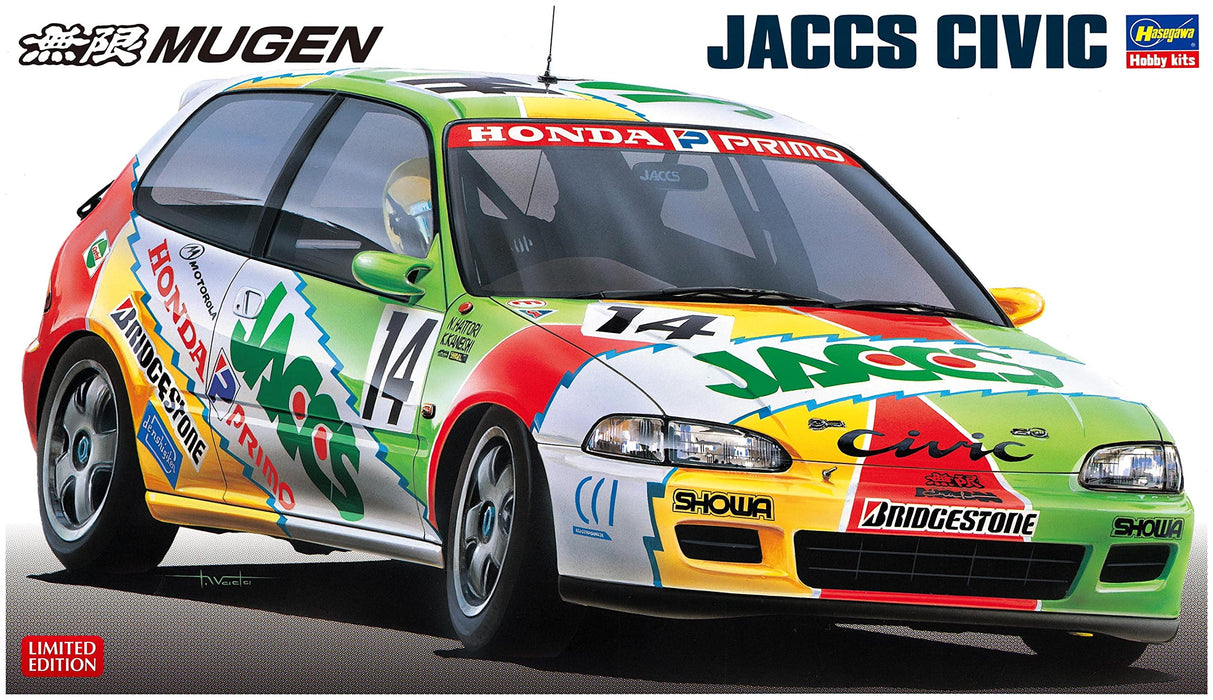 Hasegawa 1/24 scale MUGEN JACCS CIVIC JTC 1992 Plastic Model kit 20633 NEW_1