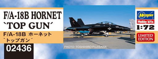 Hasegawa 1/72 US Navy F/A-18B Hornet 'TopGun' Plastic Model Kit 02436 NEW_2