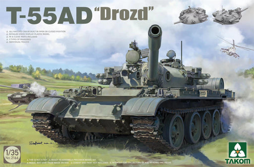 Takom 1/35 soviet army T-55AD 'Drozd' medium tank(Militaly) Plastic Model Kit_2