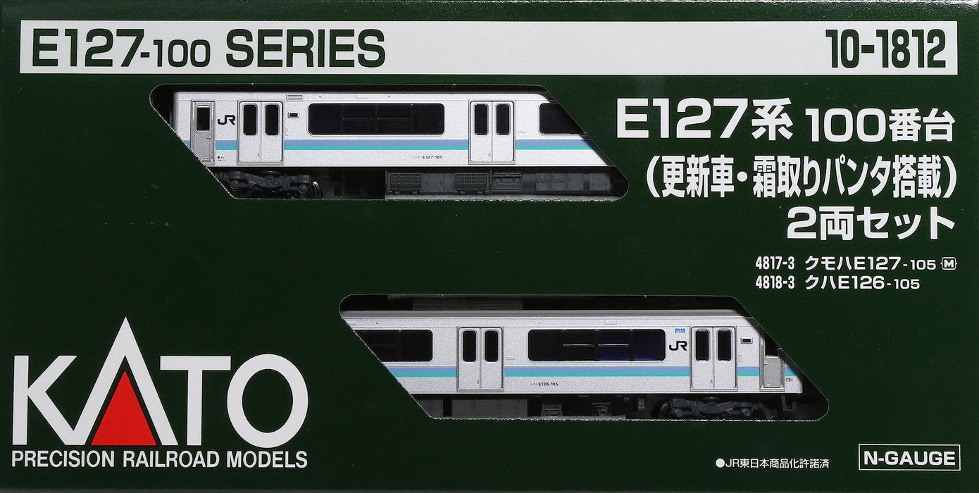 Kato N gauge Series E127-100 Renewaled w/Defrosting Pantograph 2-Car Set 10-1812_2