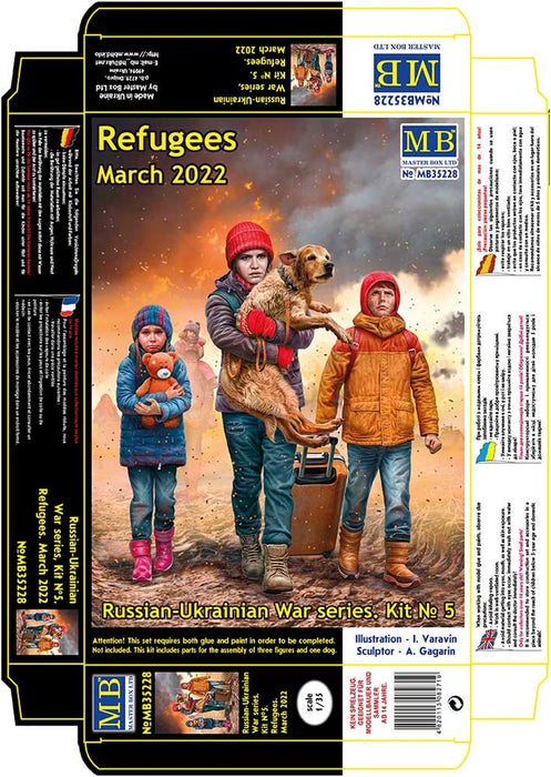 1/35 Ukrainian-Russian War Series No.5 Refugees March 2022 Model Kit MB35228 NEW_2