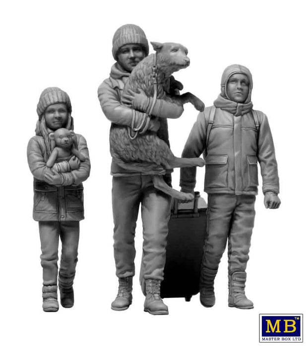 1/35 Ukrainian-Russian War Series No.5 Refugees March 2022 Model Kit MB35228 NEW_5