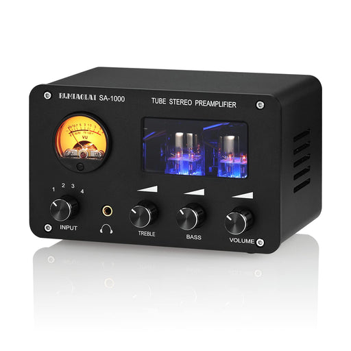 NOBSOUND HIFI Vacuum tube preamplifier stereo 4 Way audio switch box SA-1000 NEW_1