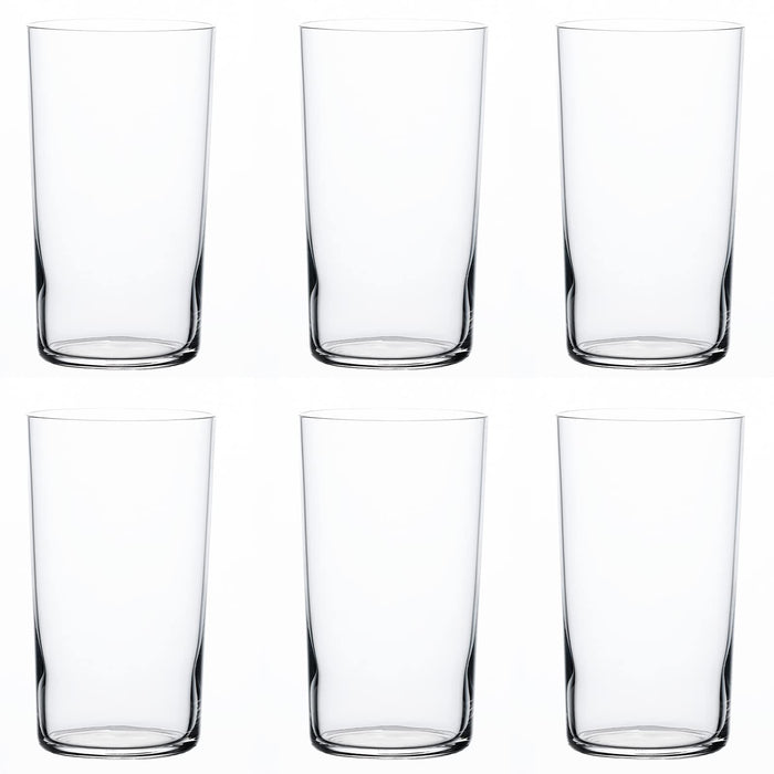 Toyo Sasaki Glass Thin Tumbler Made in Japan Clear 185ml 6 Pcs B-21106CS NEW_1