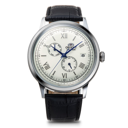ORIENT Bambino RN-AK0701S Mechanical Automatic Men Watch White Dial Leather Band_1