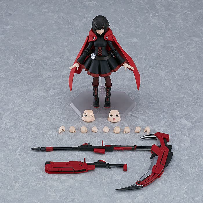 figma 596 RWBY: Ice Queendom Ruby Rose Painted plastic non-scale Figure ‎M06873_6
