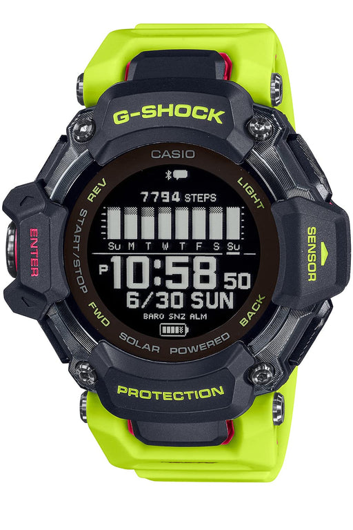 CASIO G-SHOCK GBD-H2000-1A9JR G-SQUAD GPS Bluetooth Thermometer Yellow Green NEW_1