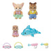 EPOCH Sylvanian Families doll Baby water play set S-75 Action Doll & Accessories_3