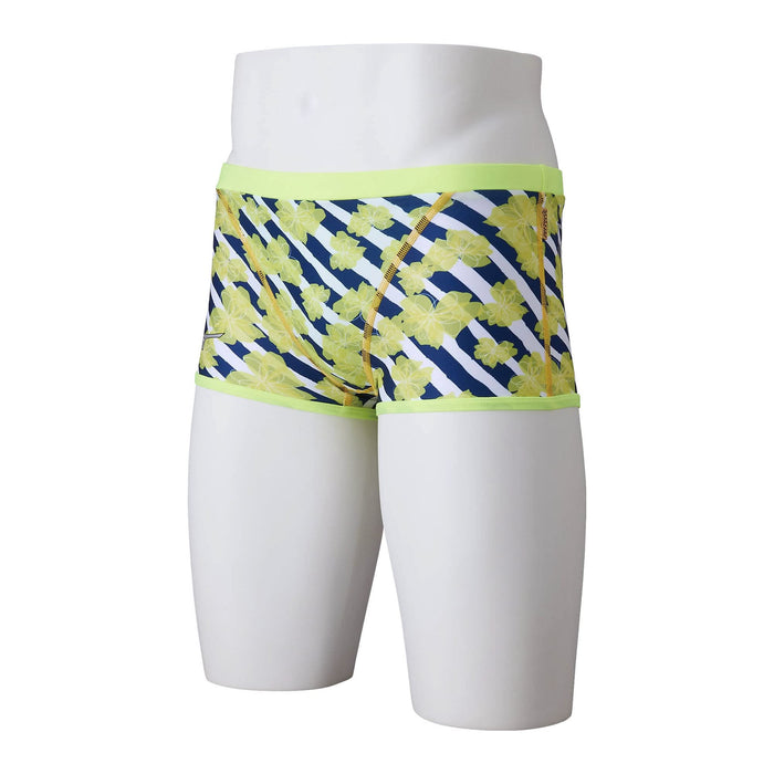 MIZUNO N2MBA065 Men's Swimsuit EXER SUITS Short Spats Yellow Size S Polyester_3