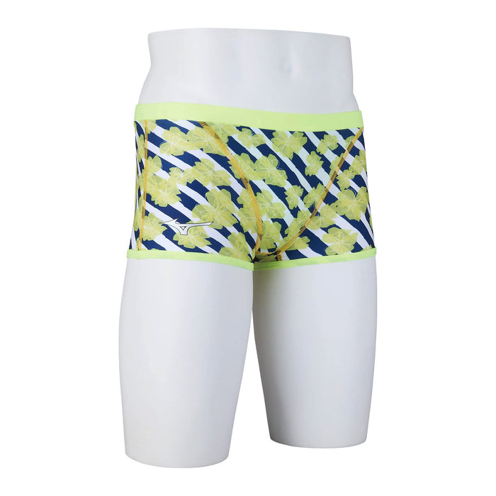 MIZUNO N2MBA065 Men's Swimsuit EXER SUITS Short Spats Yellow Size S Polyester_4