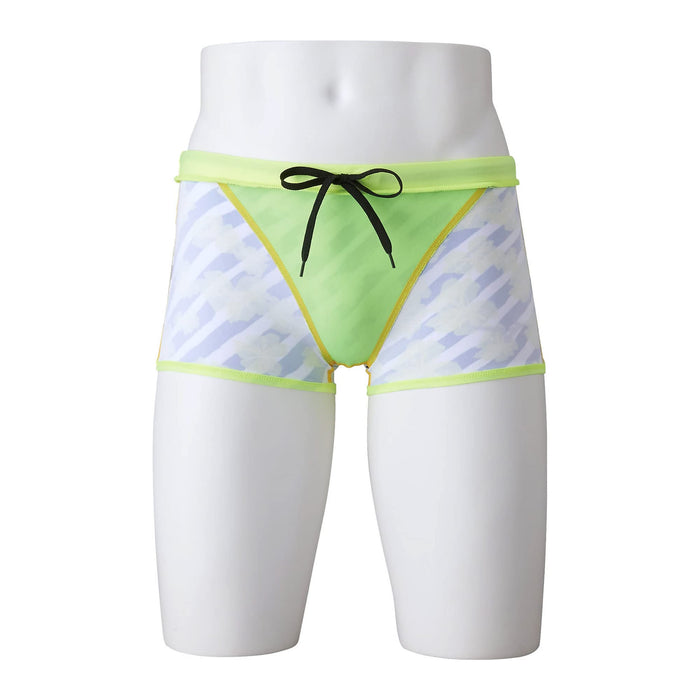 MIZUNO N2MBA065 Men's Swimsuit EXER SUITS Short Spats Yellow Size S Polyester_5