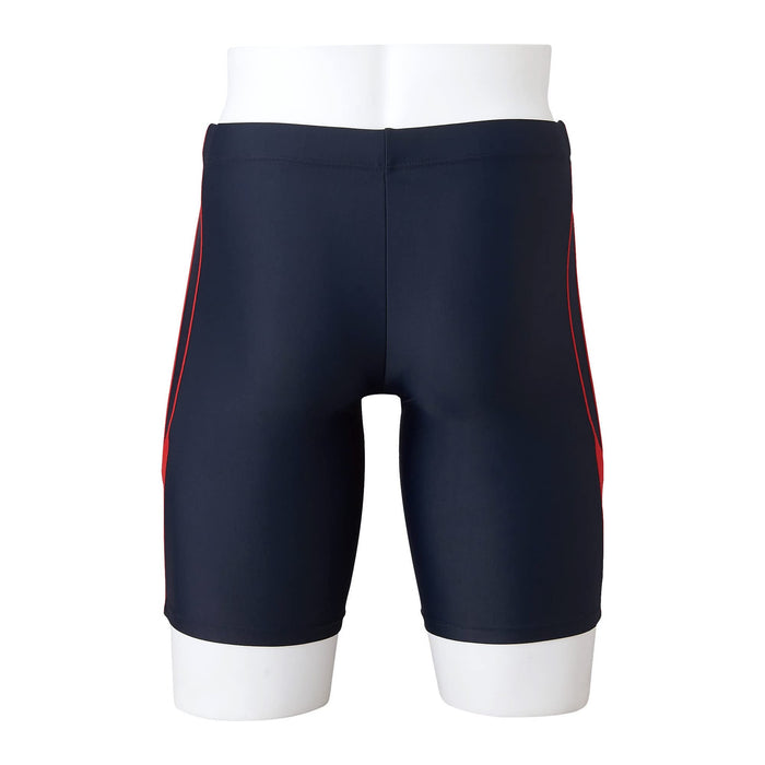 MIZUNO N2JBA103 Men's Swimsuit Half Spats Inseam 21cm Navy/Red Size S Polyester_2