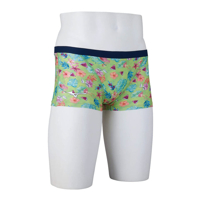 MIZUNO N2MBA066 Men's Swimsuit Exer Suits Short Spats exercise Lime S Polyester_4