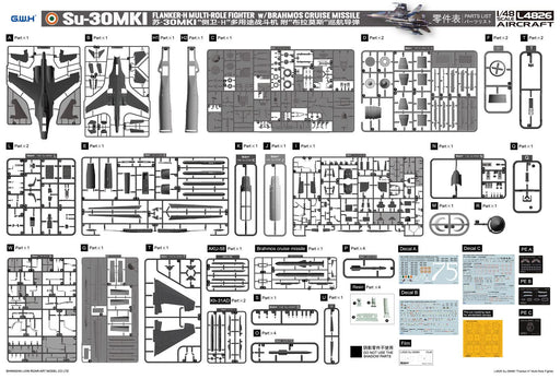 Pit-Road 1/48 Great Wall Hobby indian air force Su-30MKI IAF Model Kit L4826 NEW_2