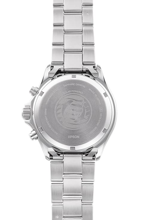 Orient Mako Solar Panda RN-TX0203S Chronograph Men Wristwatch Stainless Steel_2