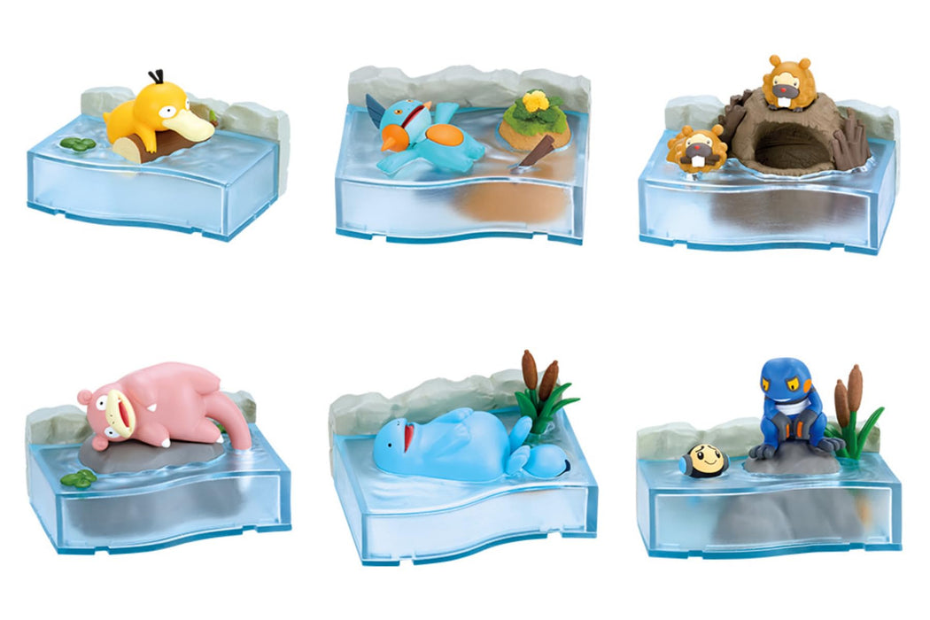 re-ment Pokemon Leisurely Time River Relaxation Box Set of 6 Types Complete Set_1