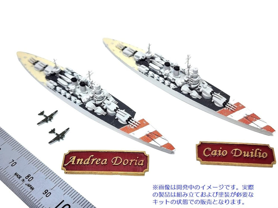 1/2000 WWII Italian navy Caio Duilio-Class Battleship Set of 2 Resin Model Kit_4
