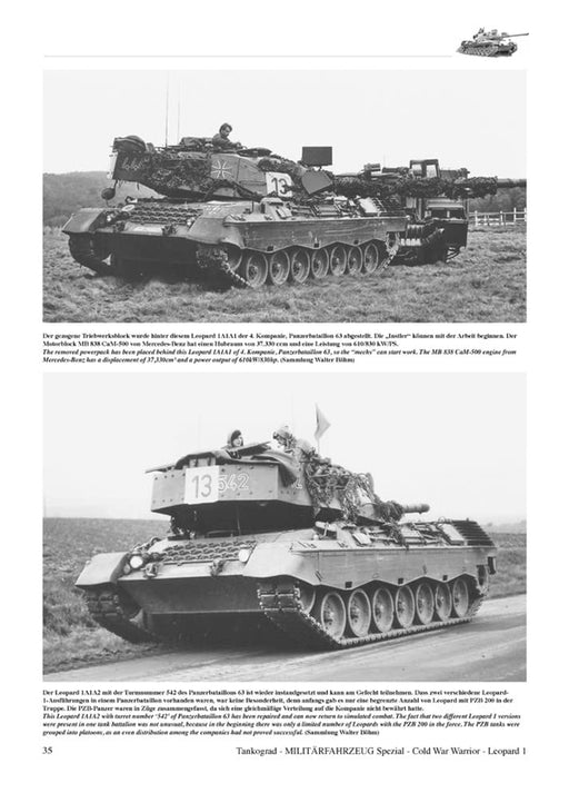 Cold War Warrior LEOPARD 1 Main battle tank model reference book MFZ-S5094 NEW_2