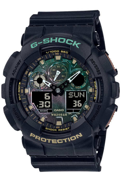 CASIO G-Shock GA-100RC-1AJF TEAL AND BROWN Men's Watch Resin Band Day/Date NEW_1