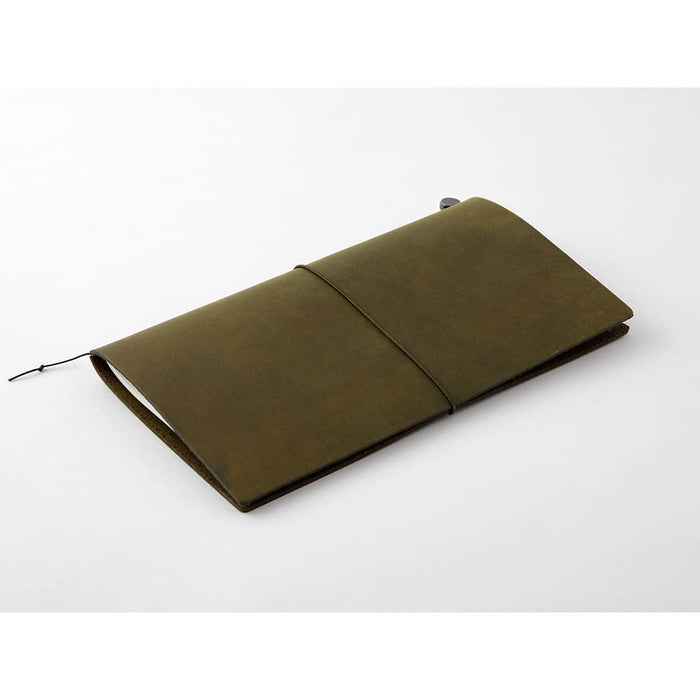 Traveler's Notebook Olive Regular size Pen Holder Cotton Zipper 15342006 NEW_3
