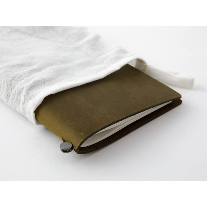 Traveler's Notebook Olive Regular size Pen Holder Cotton Zipper 15342006 NEW_8