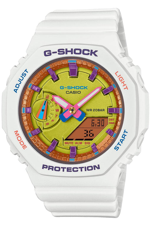 CASIO G-Shock GMA-S2100BS-7AJF Women Watch White Resin Band Multicolor Dial NEW_1