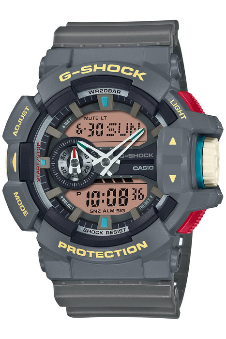 CASIO G-SHOCK GA-400PC-8AJF Vintage Product Colors Men Watch Gray Resin Band NEW_1